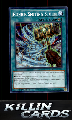 1st Edition Runick Smiting Storm MP23-EN248 YuGiOh Common 25th Anniversary Tin: