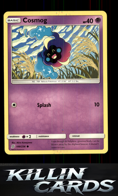 Cosmog 100/236 Pokemon Common SM - Unified Minds Card NM