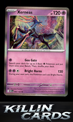 Xerneas 064/132 Pokemon Rare ME01: Mega Evolution Card NM