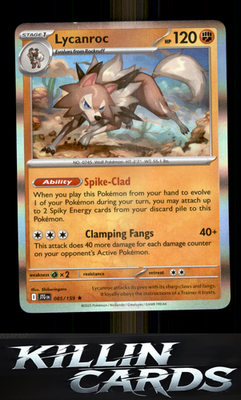 Lycanroc - 085/159 085/159 Pokemon Rare SV09: Journey Together Card NM