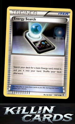 Energy Search 128/149 Pokemon Common Boundaries Crossed Card LP