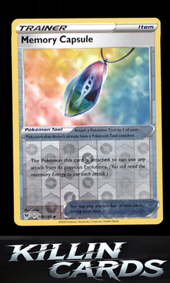 Reverse Holofoil Memory Capsule 155/185 Pokemon Uncommon SWSH04: Vivid Voltage C