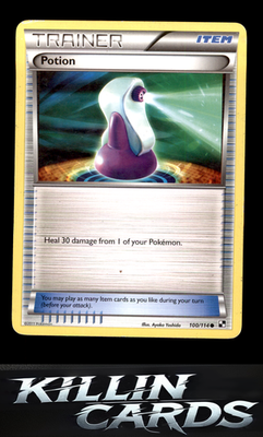 Potion 100/114 Pokemon Common Black and White Card LP