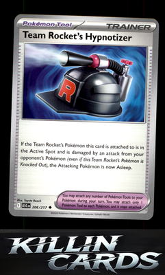 Team Rocket's Hypnotizer 206/217 Pokemon Uncommon ME: Ascended Heroes Card NM