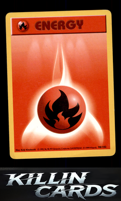 Fire Energy 098/102 Pokemon Common Base Set (Shadowless) Card LP
