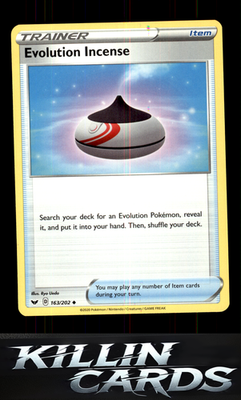 Evolution Incense 163/202 Pokemon Uncommon SWSH01: Sword & Shield Base Set Card
