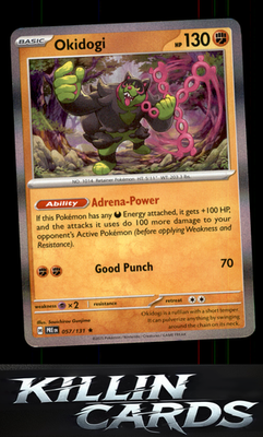 Okidogi 057/131 Pokemon Rare SV: Prismatic Evolutions Card NM