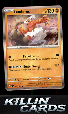 Landorus 110/191 Pokemon Rare SV08: Surging Sparks Card NM