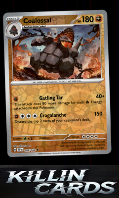 Reverse Holofoil Coalossal 095/162 Pokemon Uncommon SV05: Temporal Forces Card L
