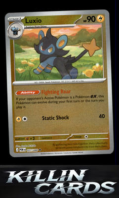 Reverse Holofoil Luxio 027/088 Pokemon Uncommon ME03: Perfect Order Card NM