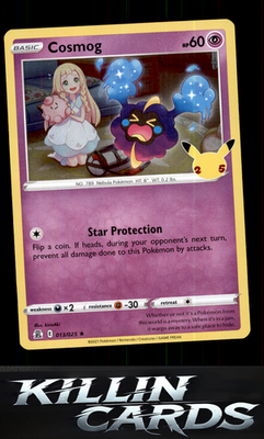 Cosmog 013/025 Pokemon Holo Rare Celebrations Card NM