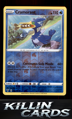 Reverse Holofoil Cramorant 040/185 Pokemon Uncommon SWSH04: Vivid Voltage Card N