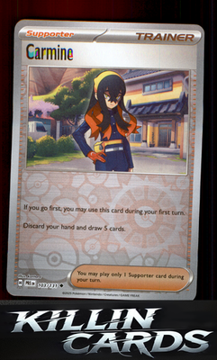 Reverse Holofoil Carmine 103/131 Pokemon Uncommon SV: Prismatic Evolutions Card