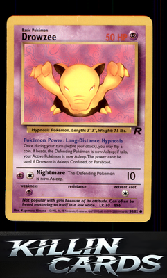 Drowzee 54/82 Pokemon Common Team Rocket Card LP