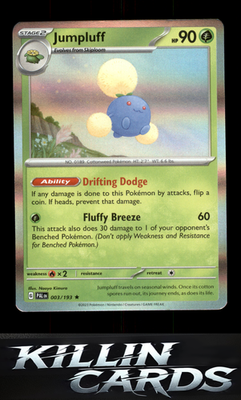 Jumpluff 003/193 Pokemon Rare SV02: Paldea Evolved Card NM