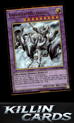 1st Edition Invoked Mechaba MGED-EN025 YuGiOh Premium Gold Rare Maximum Gold: El