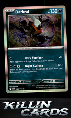 Darkrai 136/197 Pokemon Rare SV03: Obsidian Flames Card NM