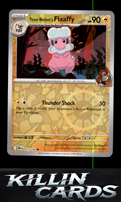 Reverse Holofoil Team Rocket's Flaaffy 073/182 Common SV10: Destined Rivals NM