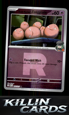 Reverse Holofoil Team Rocket's Exeggcute (Team Rocket) 077/217 Pokemon Common ME