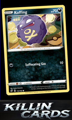 Koffing 112/192 Pokemon Common SWSH02: Rebel Clash Card LP