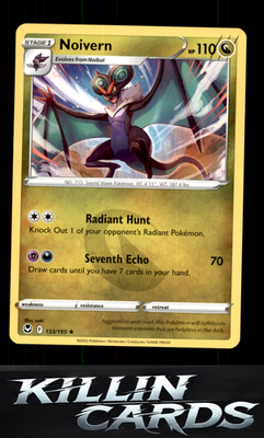 Noivern 133/195 Pokemon Rare SWSH12: Silver Tempest Card NM