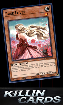 1st Edition Rose Lover SDBT-EN015 YuGiOh Common Structure Deck: Beware of Traptr