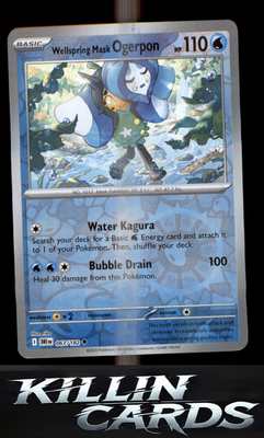 Reverse Holofoil Wellspring Mask Ogerpon 067/182 Pokemon Uncommon SV10: Destined