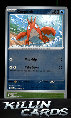 Reverse Holofoil Corphish 033/132 Pokemon Common ME01: Mega Evolution Card NM
