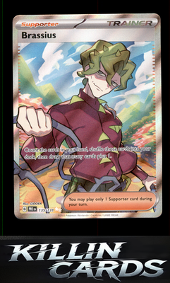Brassius 135/131 Pokemon Ultra Rare SV: Prismatic Evolutions Card NM