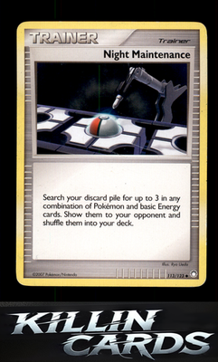 Night Maintenance 113/123 Pokemon Uncommon Mysterious Treasures Card LP