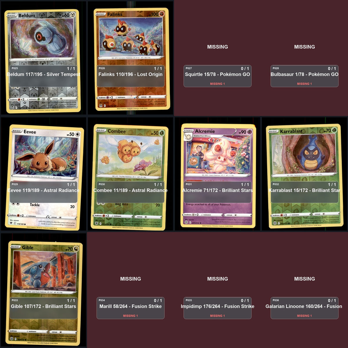 Pokemon TCG sowsow Artist Collection 55 Cards Lot