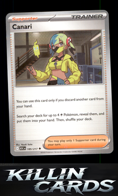 Canari - 185/217 185/217 Pokemon Uncommon ME: Ascended Heroes Card NM