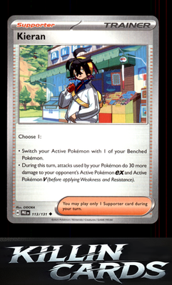 Kieran - 113/131 113/131 Pokemon Uncommon SV: Prismatic Evolutions Card NM