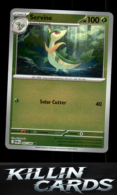 Reverse Holofoil Servine 005/088 Pokemon Common ME03: Perfect Order Card NM