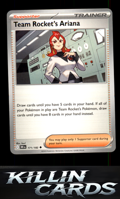 Reverse Holofoil Team Rocket's Ariana - 171/182 171/182 Pokemon Uncommon SV10: D