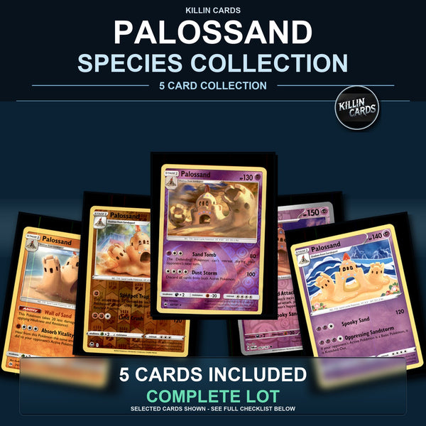 Pokemon TCG Palossand Species Collection 5 Different Cards