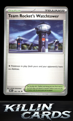 Team Rocket's Watchtower 180/182 Pokemon Uncommon SV10: Destined Rivals Card NM