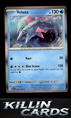 Veluza - 056/193 056/193 Pokemon Rare SV02: Paldea Evolved Card NM
