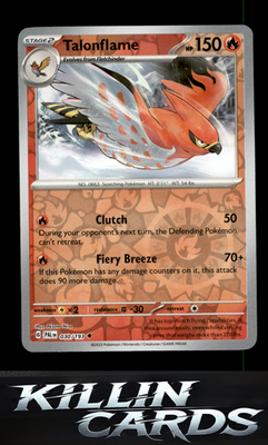 Reverse Holofoil Talonflame 030/193 Pokemon Uncommon SV02: Paldea Evolved Card N