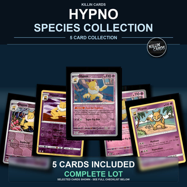 Pokemon TCG Hypno Species Collection 5 Different Cards