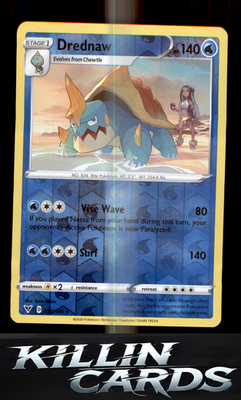 Reverse Holofoil Drednaw 039/185 Pokemon Rare SWSH04: Vivid Voltage Card NM