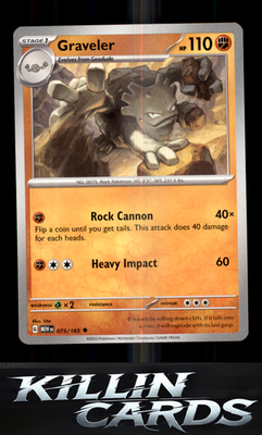 Graveler 075/165 Pokemon Uncommon SV: Scarlet & Violet 151 Card NM