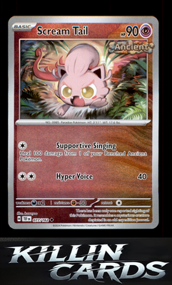 Reverse Holofoil Scream Tail 077/162 Pokemon Uncommon SV05: Temporal Forces Card