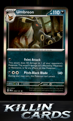 Umbreon 059/131 Pokemon Rare SV: Prismatic Evolutions Card NM
