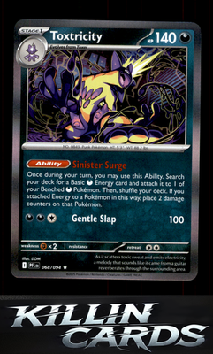 Toxtricity 068/094 Pokemon Rare ME02: Phantasmal Flames Card NM