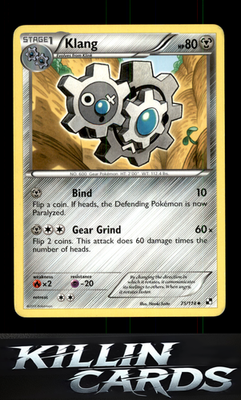 Klang 75/114 Pokemon Uncommon Black and White Card NM