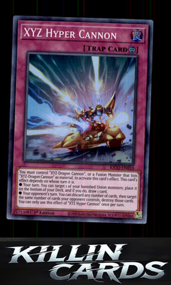 1st Edition XYZ Hyper Cannon KICO-EN010 YuGiOh Super Rare King's Court Card NM