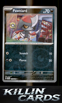 Reverse Holofoil Pawniard 132/198 Pokemon Common SV01: Scarlet & Violet Base Set