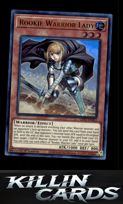 1st Edition Rookie Warrior Lady GFP2-EN043 YuGiOh Ultra Rare Ghosts From the Pas
