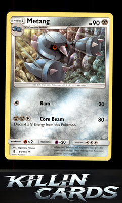 Metang 84/145 Pokemon Uncommon SM - Guardians Rising Card LP